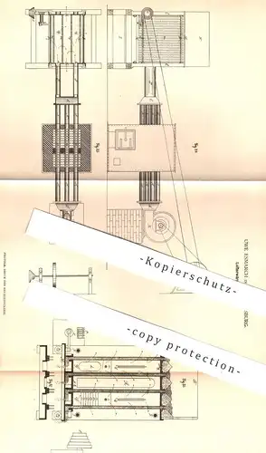 original Patent - Uwe Esmarch , St. Petersburg , Russland , 1879 ,  Lufterwärmungsapparat | Lufterwärmung | Heizung !!!