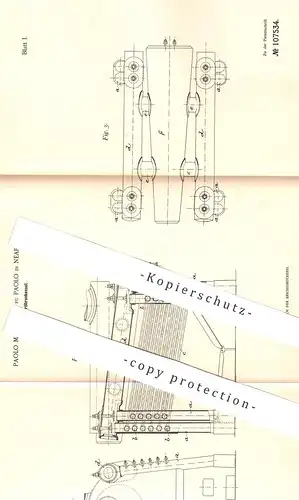 original Patent - Paolo Martinelli fu Paolo , Neapel  Italien 1898 , Wasserröhrenkessel | Wasser - Röhrenkessel | Kessel