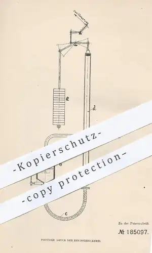 original Patent - Maschinenbau AG Aschersleben / vorm. W. Schmidt & Co. , 1906 , Regulierung für Abdampf | Dampfmaschine