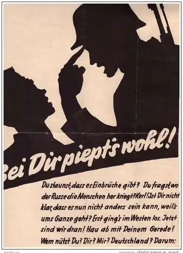 original Propaganda - Plakat , 1945 , Wehrmacht - letze Kämpfe , Endkampf !!!