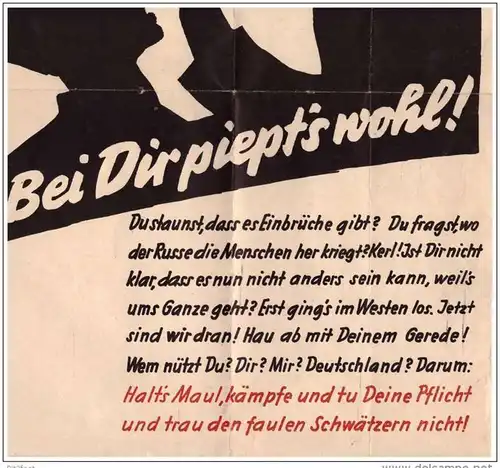 original Propaganda - Plakat , 1945 , Wehrmacht - letze Kämpfe , Endkampf !!!