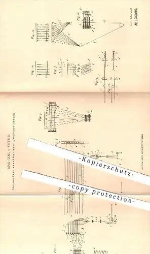 original Patent - Max Goll , Krefeld , 1901 , Jaquardkartenschlagmaschine o. Leviervorrichtung | Klaviatur , Jaquard !!!