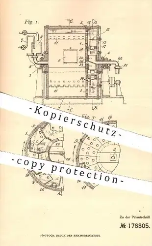 original Patent - Alois Wünsch , Kreuznach / Nahe , 1905 , Entleerungsvorrichtung für Gerb- u. Färbefässer | Gerberei !!