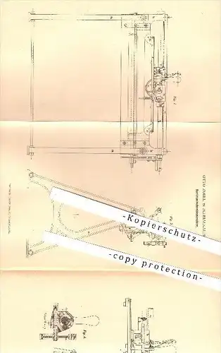 original Patent - Otto Zobel in Schmalkalden , 1880 , Korkrundschneidemaschine , Kork , Schneidemaschine , Holz !!!
