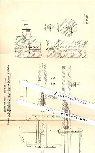 original Patent - Joseph Perroud in Boghari , Algier , 1881 , Vorrichtung zum Abfeuern von Geschützen , Waffen , Gewehr