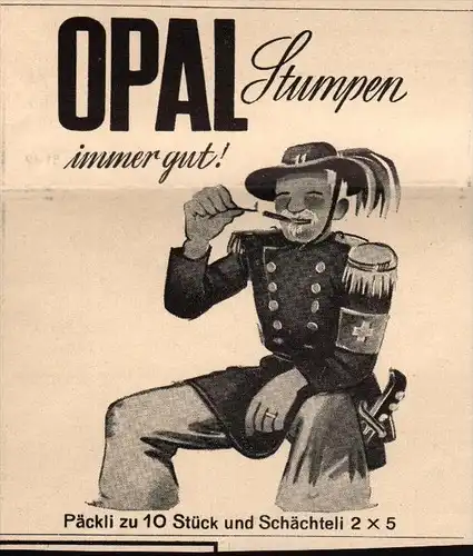 original Werbung - 1939 - OPAL Stumpen , Zigarren , Cigarren , Zigaretten !!!