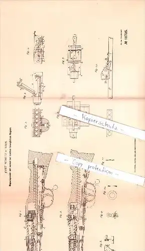 Original Patent - J. Nemetz in Wien , 1881 , Magazingewehr , Gewehr , Waffe !!!