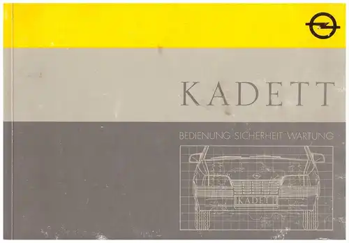 Betriebsanleitung , Handbuch - Opel Kadett 1987 , 130 Seiten !!!