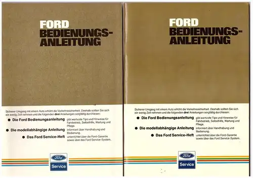 Betriebsanleitung , Handbuch - Ford Sierra 1985 , komplette Mappe , mit Zubehörprospekt !!!