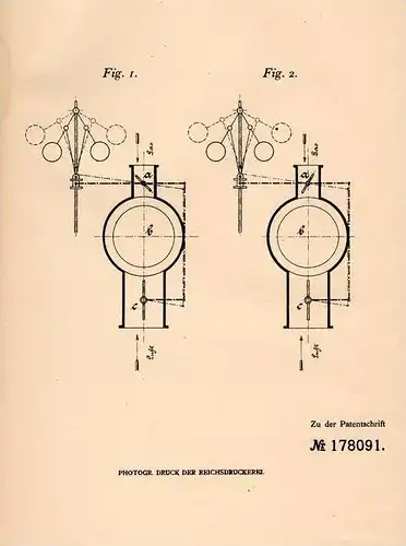 Original Patentschrift - Hugo Güldner in München , 1903 , Regelung für Motoren , Explosionskraftmaschinen !!!