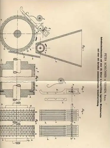 Original Patentschrift - P, Schlösser in Viersen , Rhld. , 1901 , Getreidemaschine , Landwirtschaft , Agrar  !!!