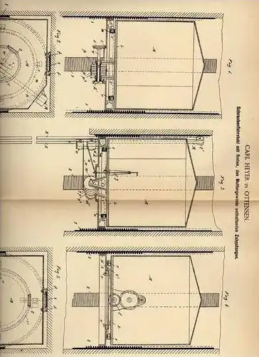 Original Patentschrift - C. Heyer in Ottensen , 1886 , Fahrstuhl , Lift , Aufzug , Hamburg !!!