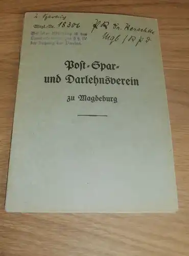 altes Sparbuch Magdeburg , 1940 - 1942 , Prof. Dr. Renschke , Sparkasse , Bank !!