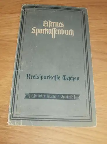altes Sparbuch Teschen ,  1942 , Gertrud Kühn , Sparkasse , Bank !!