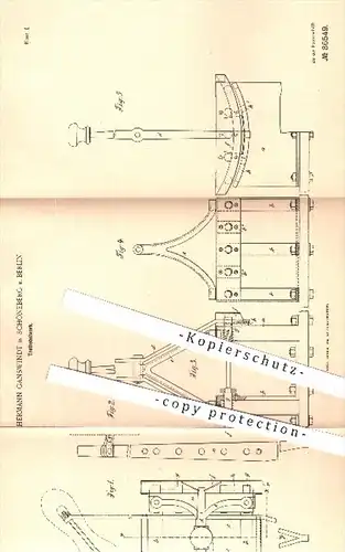 original Patent - Hermann Ganswindt , Berlin Schöneberg , 1895 , Trethebelwerk | Hebelwerk , Pedal , Automobil , Motor