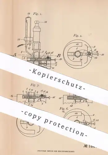 original Patent - David Barsky , Lüttich Belgien , 1906 , Elektrischer Gasfernzünder | Gaszünder | Gas Zünder | Brenner