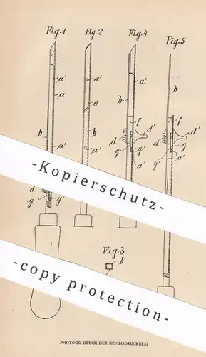 original Patent - Hermann Albrecht , Schkeuditz , 1906 , Spickmesser | Messer , Speck | Schlachterei , Fleischerei !!!