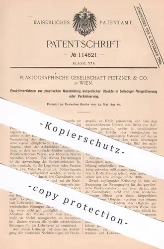 original Patent - Plastographische Ges.Pietzner & Co. Wien Österreich , 1899 , Punktierverfahren für Plastiken | Modell