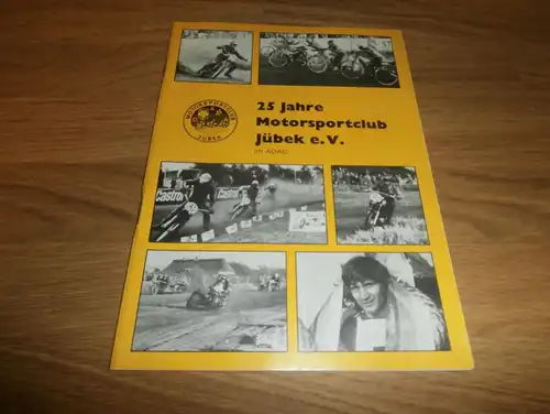 Jübeck Speedway - Broschüre , Sandbahnrennen , Programmheft / Programm / Rennprogramm , program !!!