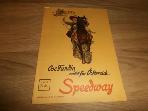 Speedway Wien 2.04.1960 , Ove Fundin , Programmheft / Programm / Rennprogramm , program !!!