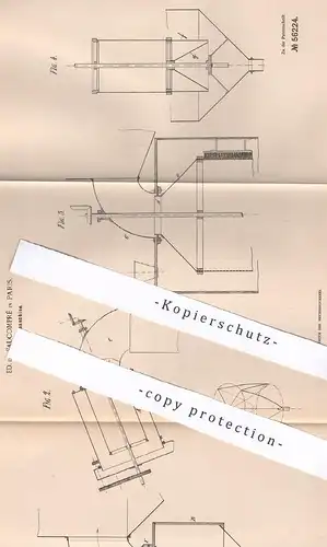 original Patent - Ed. de Faucompré , Paris , Frankreich , 1890 , Sichtemaschine | Mühle , Mühlen , Getreide , Mehl !!