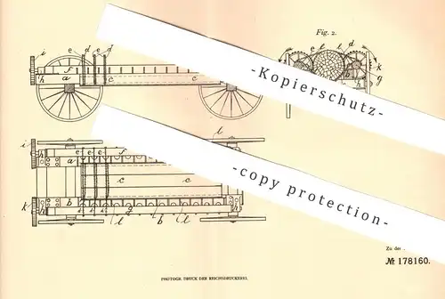 original Patent - Fr. Kuhlmann , Halstenbek / Hamburg , 1906 , Faschinen - Bindemaschine | Wasserbau , Förster | Reisig