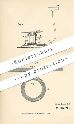 original Patent - Hans Reisert , Köln / Rhein  1906 , Kolbenführung für Hydraulik - Waagen | Waage , Wiegen , Waagschale