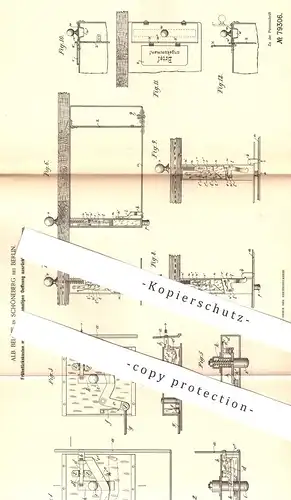 original Patent - Alb. Below , Berlin / Schöneberg , 1894 , Frühstückskasten , Briefkasten | Kasten , Postkasten , Kiste