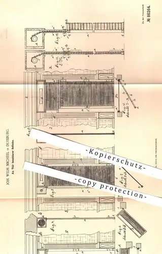 original Patent - Joh. Wilh. Micheel , Duisburg , 1895 , Als Tür benutzbarer Rollladen | Türen , Fenster , Jalousie !!!