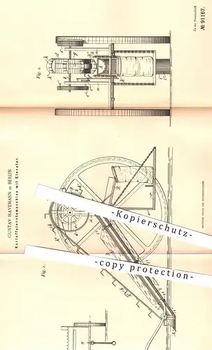 original Patent - Gustav Havemann , Berlin , 1896 , Kartoffelerntemaschine mit Elevator , Kartoffeln , Erntemaschine !!