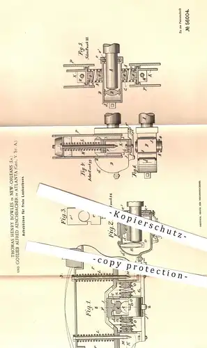 original Patent - Thomas Henry Bowles , New Orleans / Gotlieb Alfred Aenchbacher , Atlanta , USA , 1890 , Achsbüchse
