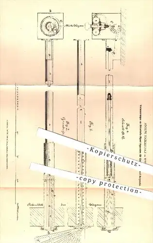 original Patent - Adolph Haberstolz , Berlin , 1878 , Signal - Apparate für Eisenbahn u. Bergwerk | Eisenbahnen !!!