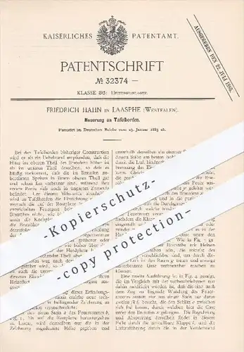 original Patent - Fr. Hahn , Laasphe , 1885 , Tafelherd | Herd , Herde , Bratofen , Backofen , Kochherd , Koch , Ofen !!