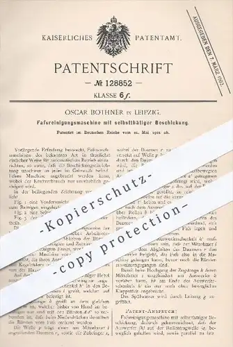 original Patent - Oscar Bothner , Leipzig , 1901 , Fass - Reinigungsmaschine mit selbsttätiger Beschickung | Bierfass !!