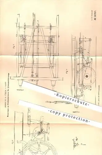 original Patent - Ursprung & Sprick in Wien , 1881 , Friktionsbremsen für Eisenbahnen | Bremse , Bremsen , Eisenbahn !!!