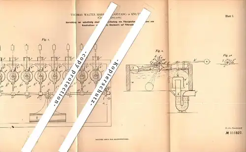 Original Patent - Thomas Walter Harropp Garstang in Knutsford , Cheshire , 1899 , sewerage !!!