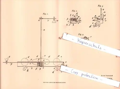 Original Patent  - Leonard Gilbert Giles in Aylesbury, Engl. , 1905 ,  Blattwender !!!