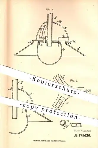 original Patent - Dr. Kramerlicht GmbH , Berlin Charlottenburg , 1905 , Glocken- u. Schirmhalter für Lampen , Licht !!!