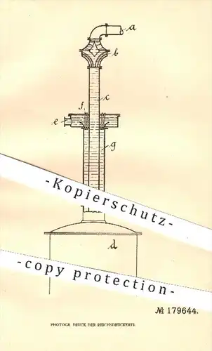 original Patent - Peter Bernstein , Mülheim / Rhein , 1905 , Hydraulischer Luftkompressor , Kompressor , Hydraulik !!!