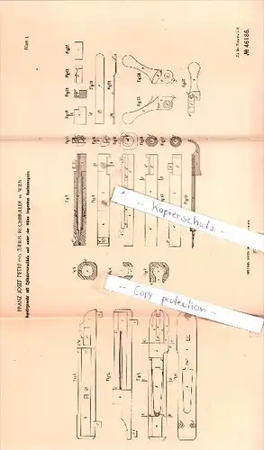 Original Patent  -  F. J. Petri und J. Buchmüller in Wien , 1888 ,  Repetirgewehr !!!