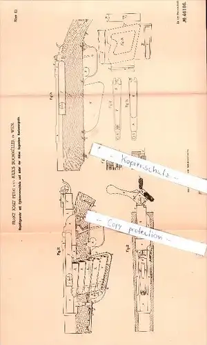 Original Patent  -  F. J. Petri und J. Buchmüller in Wien , 1888 ,  Repetirgewehr !!!