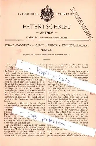 Original Patent  - Arthur Samuel Francis Robinson in Wantage , Conty of Berks, England , 1894 , !!!