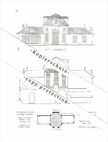 Photographien / Ansichten ,1907 , Haus zum Delphin , Ruttergasse , Basel , Im Berg Zürich Prospekt , Architektur , Fotos