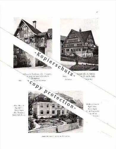 Photographien / Ansichten , 1907, Steckborn , St. Gallenkappel , Egelshofen - Kreuzlingen Prospekt , Architektur , Fotos
