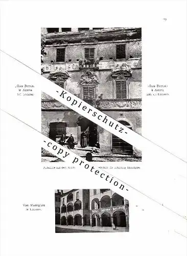 Photographien / Ansichten , 1907 , Locarno , St. Gallen , Prospekt , Architektur , Fotos !!!