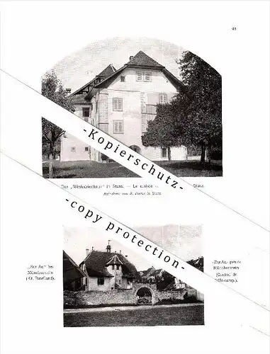 Photographien / Ansichten , 1907 , Bergün/Bravuogn , Stans , Münchenstein , Bern , Prospekt , Architektur , Fotos !!!