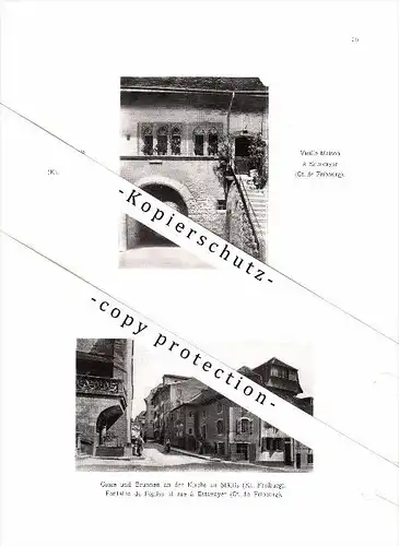 Photographien / Ansichten , 1907 , Kerns und Stäffis , Estavayer-le-Lac , Prospekt , Architektur , Fotos !!!