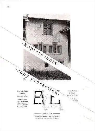 Photographien / Ansichten , 1907 , Kerns und Stäffis , Estavayer-le-Lac , Prospekt , Architektur , Fotos !!!