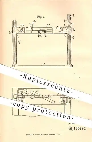 original Patent - A. Brinnhäusser , Nürnberg , 1906 , Schneidemaschine für Fleisch , Wurst , Schneiden , Schlachterei !!