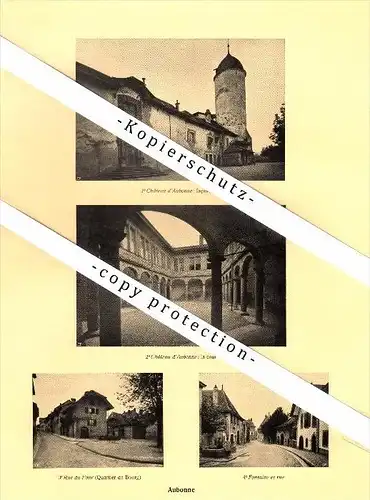 Photographien / Ansichten , 1925 , Aubonne , Mont-sur-Rolle , Prospekt , Architektur , Fotos !!!